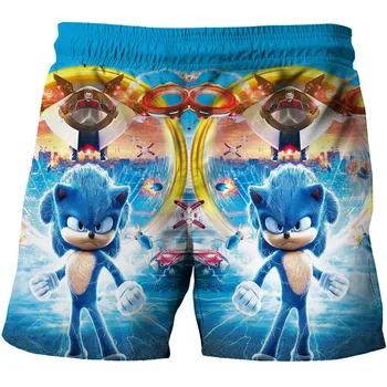 Sonic Ariciul Nostim pantaloni Scurți Drăguț Fete Baieti pantaloni Scurți de Vară Adolescenți desen Animat de Moda Casual Pantaloni scurti Copil Copil Drăguț Haine