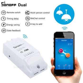 Sonoff Dual 2CH Wifi Smart Switch Acasă de Control de la Distanță Comutator Wireless Universal Modulul Timer Comutatorul Wi-fi Smart Home Controller