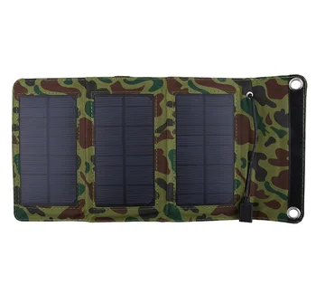 SOONHUA 5W 5V Portabil cu Panou Solar Încărcător Pliabil Impermeabil în aer liber Mobile Putere Banca Cu Cablu USB Pentru Camping, Drumetii