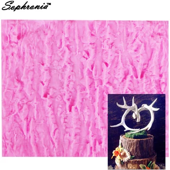 Sophronia 3D Coaja de Mucegai Silicon Copac Fondant de Mestecat Pastă de Zahăr și Ambarcațiunile de Decorare Matrite DIY Tort Copt Instrument M472,19*15.5*1 cm