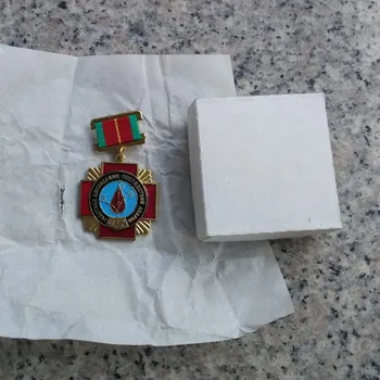 Sovietice Nucleară de la Cernobâl Stația Medalia, insigna cu cutie de Cupru original