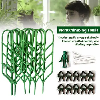 Spaliere Plante agatatoare din Plastic Spalier pot fi Stivuite Frunze de Forma Mini Alpinism Plante Miza Ghiveci Suport pentru Interior Oala