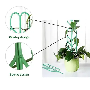 Spaliere Plante agatatoare din Plastic Spalier pot fi Stivuite Frunze de Forma Mini Alpinism Plante Miza Ghiveci Suport pentru Interior Oala