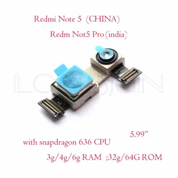 Spate aparat de fotografiat din spate pentru XIaomi Redmi 5 5A Redmi5 plus Redmi Note 5 5A Pro prim
