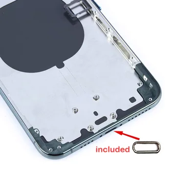 Spate Carcasa pentru IPhone 8G 8 Plus Baterie Capac Usa Cazul de Mijloc, Cu Cadru de Sticlă de Înlocuire Aur Alb Negru Rosu + Butoane