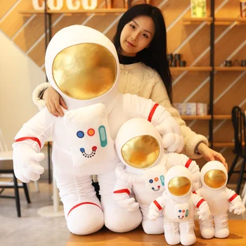 Spațiu, Astronaut Umplute Păpușă Jucărie De Pluș Rachetă Spațială Unică Navă Spațială Jucărie Umplute Arunca Perna Pentru Băiat Birthdat Cadou