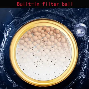 Spațiu de aluminiu cap de duș sub presiune duș cap rotativ 360° cap de duș cu un singur buton de oprire a apei duză detașabilă filtru show