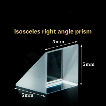 Spectrale Optice De Sticlă Optică Spot Triunghiular Isoscel Prismă În Unghi Drept Material K9