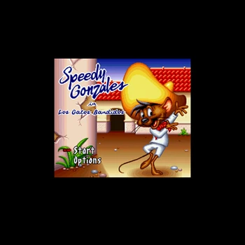 Speedy Gonzales - Los Gatos Bandidos NTSC Versiunea de 16 Biți 46 Pin Mare Gri Carte de Joc Pentru Jucători statele UNITE ale americii