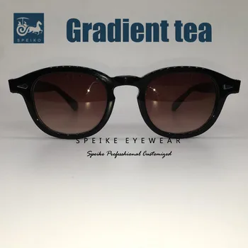 SPEIKE Personalizate epocă gradient de ceai ochelari de soare Johnny Depp Lemtosh stil retro maro ochelari pot fi miopie ochelari de soare