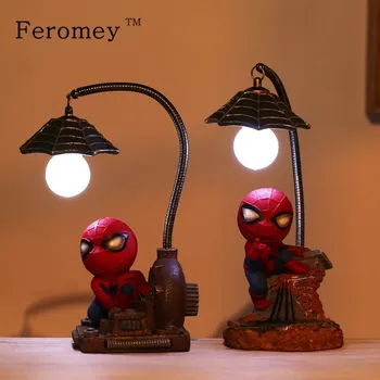 Spiderman Figura Păpuși LED Lumina de Noapte Jucărie Super-Erou Spiderman Lumina de Noapte pentru Copii Jucării Acasă Decorare Cadou de Ziua de nastere