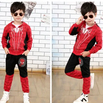 Spiderman hanorac copii + pantaloni baietel fete de îmbrăcăminte seturi de haine pentru sugari, costume spider man cosplay costum copii cu gluga