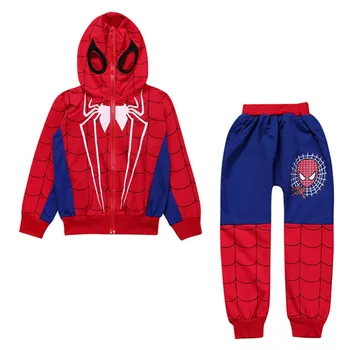 Spiderman hanorac copii + pantaloni baietel fete de îmbrăcăminte seturi de haine pentru sugari, costume spider man cosplay costum copii cu gluga