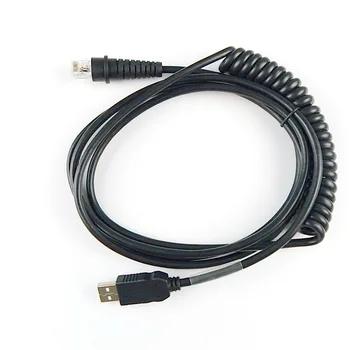 Spirala Cablu USB 3mtr pentru Scanner de coduri de Bare Datalogic PSC QD2130,GBT4100/4130/GBT4430,GBT4410,GBT4400,GD4137,QW2100,5330,QD2430