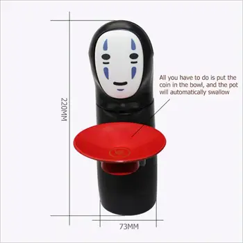Spirited Away fără față Nu-față pusculita Jucărie Automată a Mâncat Monedă Banca Miyazaki Hayao Chihiro Design Cadou de Crăciun