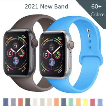 Sport, Curea Silicon pentru Apple Watch Serie SE 6 5 4 3 38MM42MM Ceas Bratara Curea Iwatch 5 4 44MM40MM Watchbands Accesorii