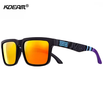 Sport Polarizat ochelari de Soare Barbati de Brand Designer de ochelari de soare Oglindă UV400 Ochelari de Soare Femei, Cu Toate-scop Cutie KDEAM CE