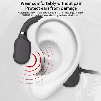 SPYRIX-1 Deschide Urechea Căști Impermeabil IPX6 Bluetooth Wireless Nu In-ear Ureche Cârlig Confortabil Poartă Greutate de Lumină Sport Căști