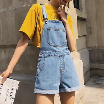 Spălat Cowboy Vara Romper Pentru Femei Blugi Femei Salopeta Coreean Chic Fete Dulci High Street Femei Elegante, Pantaloni Noi