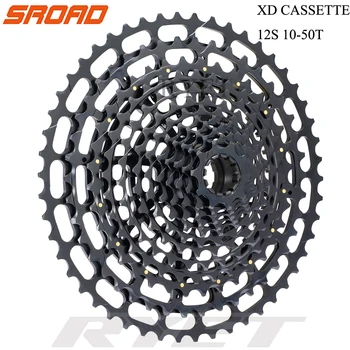 SROAD12s Cassette10-50T 12 viteza Casetă CNC Bicicleta Freeewheel se potrivește SRAM XD Super Lumina CNC Biciclete Caseta 4 Culori