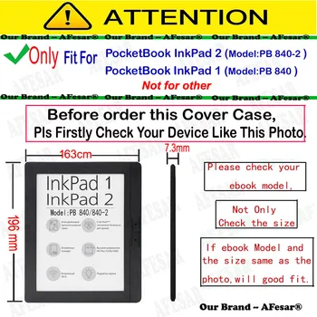 Stand Caz Acoperire Pentru Pocketbook InkPad 840 2 eReader 8 inch din piele Pu husă de carte de buzunar 840-2 cerneală Pad stylus pen cadou