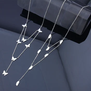 Star inima crucea pandantiv colier pentru femei bijuterii accesorii colier lung din oțel inoxidabil, bijuterii femei, accesorii de îmbrăcăminte