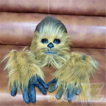 Star Wars: Forța Se Trezește Chewbacca Cosplay Masca Si Manusi Halloween Prop Unisex