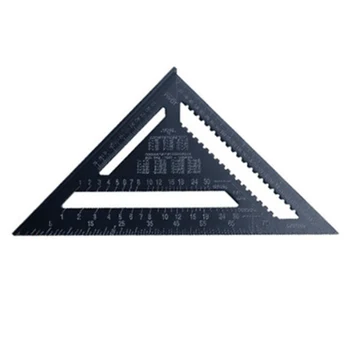 Statul Britanic Sistem / Sistem Metric Triunghiular Articolul 90° Wide Fund Îngroșa din Aliaj de Aluminiu Dulgher Pătrat Unghi de 45° Pătrat