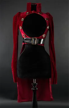 Steampunk Victorian Sacou Femei Jachetă de Epocă Medievală Nit gol Frac, Costum Sexy Rochii de Renaștere Palton