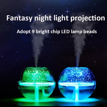 Steaua Proiector Lampa Umidificator 500ML USB Difuzor de arome cu Ultrasunete Filtru de Ceață LED Lumina de Noapte pentru Acasă Umidificator de Aer