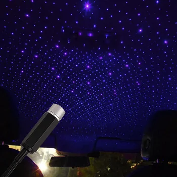 Steaua Proiector Lumina De Noapte Usb Led Acoperiș Atmosfera Lampa Reglabil Interior Romantic Masina Veioza Decor