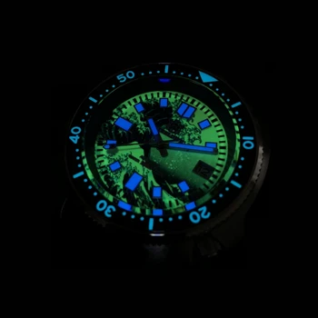 STEELDIVE Ceas Bărbați Automat Ceas Mecanic Barbati Japonia NH35 Nailon Ceramice Dial Ceasuri Mecanice 200m Diver Watch din Oțel se arunca cu capul