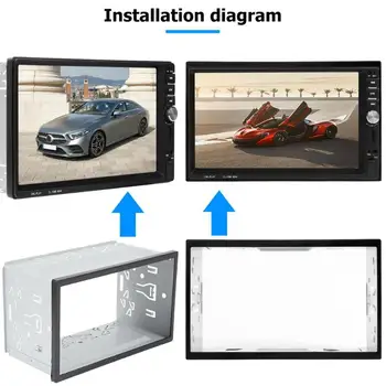 Stereo auto DVD Player, Fier de Plastic Montați de Bord Rama Panoului Ornamental Rezistent Refit Fix Universal Kit Practic pentru VW Citi