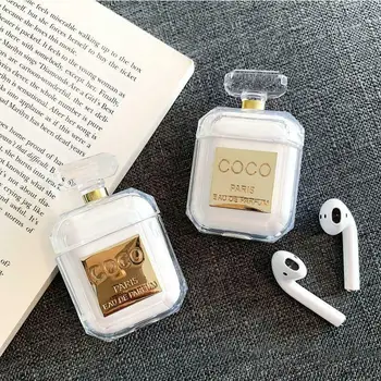 Sticla de parfum set cu Cască Bluetooth Wireless Acoperă pentru Apple AirPods Silicon de Încărcare Căști Caz Casti Accesorii