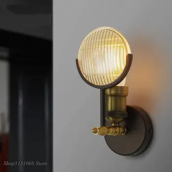 Sticla LED Lampă de Perete Modernă Tranșee Dormitor cu Led-uri de Perete corp de iluminat pentru Decor Acasă Nordic Foaier, sufragerie, Coridor E27 corp de Iluminat