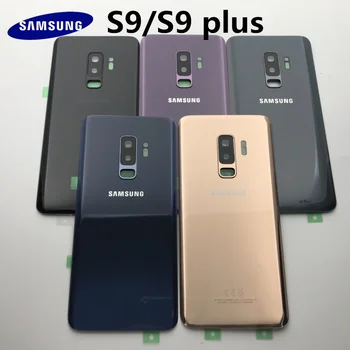 Sticla spate SAMSUNG Galaxy S9 G960 S9 Plus G965 G965F Capac Baterie Spate a Ușii Carcasei Piese