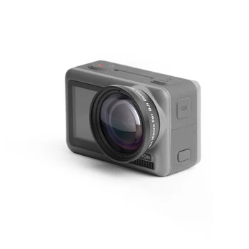Sticlă optică Anti-shake Portabil HD Protecție Obiectiv Fisheye Obiectiv Macro pentru DJI OSMO Acțiune 15X Zoom Camera Sport Accesorii