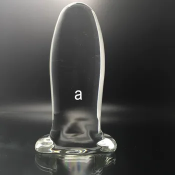 Sticlă Transparentă Anal Plug Vibrator Anus Dilatator Expander Dop Anal Mare Mare Buttplug Fund Jucarii Sexuale Pentru Femei