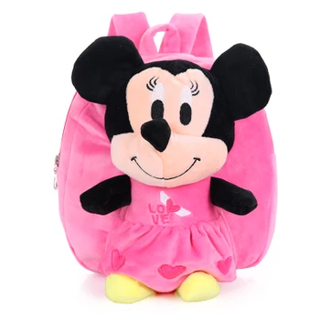 Stil coreean 3 Culori Mickey Mouse de Pluș Rucsacuri pentru 1-3 Ani Minnie Mouse Rucsac de Desene animate Drăguț Ghiozdan pentru Copil