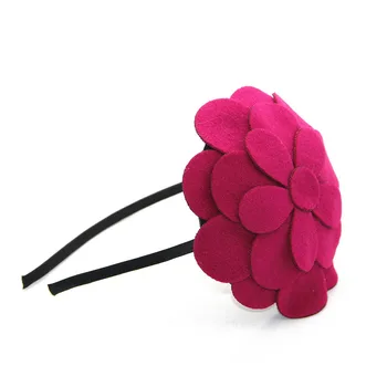 Stil de iarnă lână floare de catifea pălărie stil femei copii floare de iarnă hairband accesorii de par bentita fete
