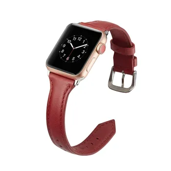 Stil de moda Watchband pentru Apple Watch Seria 1 2 3 4 5 benzi din Piele pentru Apple Watch 38mm Curea 40mm 42mm Bratara 44mm