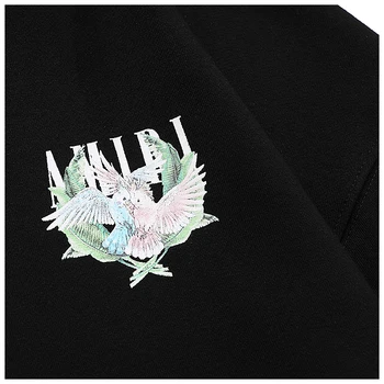 Stil de stradă 2020 toamna și iarna Noi papagal tipărite hoodie bărbați și femei de moda high street liber supradimensionat hoodie