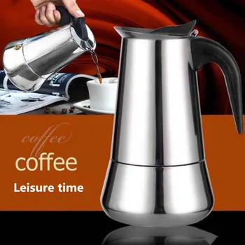 Stil European Espresso Filtru de Cafea Moka Oala Inox Steel304 Cafea Filtru Cu 12Cups/600 Ml Cappuccino Cafe Oală