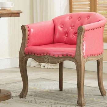 Stil European studiu scaun țară din america retro din lemn masiv simplu scaun de luat masa Nordic cafe masă și scaune șezlong canapea