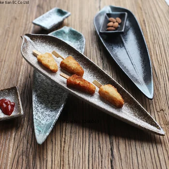 Stil japonez și vânt creative placa ceramica de 14 inci Sashimi, sushi tacâmuri Gustare tavă preparate din bucătăria Japoneză placa