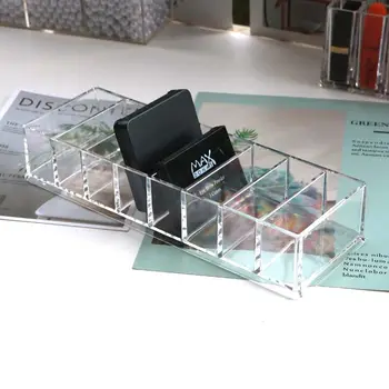 Stil nou Cu 8 Sloturi de Machiaj Organizator Puf cutie de pudra compacta Cutie de Depozitare Fard de Ochi Organizator de Afișare Raftul de Cosmetice de Stocare de Caz