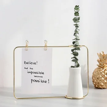 Stil Simplu Mod Transparent Fotografie Titularul Cadru Stand De Flori De Sticla Set Home Living Decor Decor Acasă