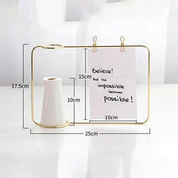 Stil Simplu Mod Transparent Fotografie Titularul Cadru Stand De Flori De Sticla Set Home Living Decor Decor Acasă