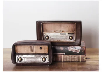 Stilul LOFT Rășină Radio Model Antic Imitații de Nostalgie Wireless Ornamente Ambarcațiuni Bar Decor Acasă