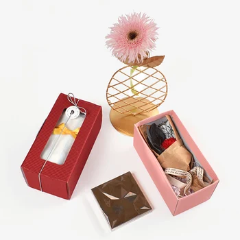 StoBag 10buc Inima Fereastră Transparentă Bomboane de Ciocolată Cutii de Cadouri DIY Manual Caseta de Săpun Consumabile Tort Decorare Petrecere de Nunta